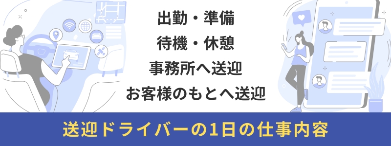 デリヘル送迎ドライバーとして働く人の1日の仕事内容