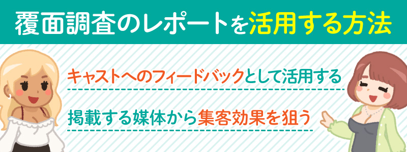 風俗経営で覆面調査のレポートを活用する方法